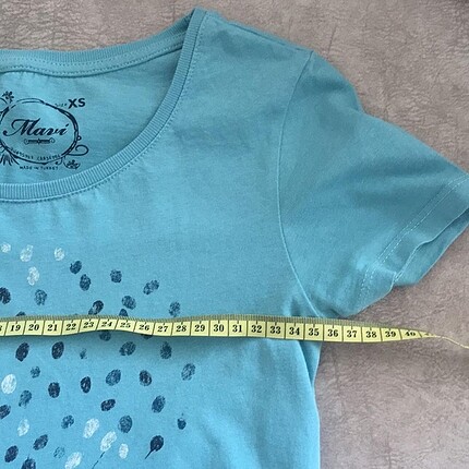 xs Beden turkuaz Renk Bisiklet desenli tshirt