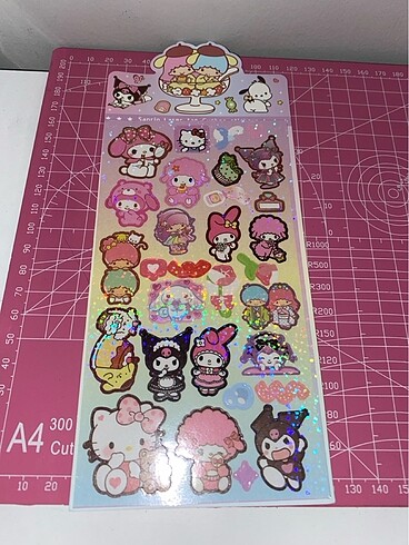 hologramlı sanrio sticker