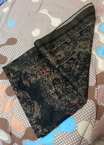 Dantel Detaylı Bohem Kadın Şal Kahverengi - Görsel 2