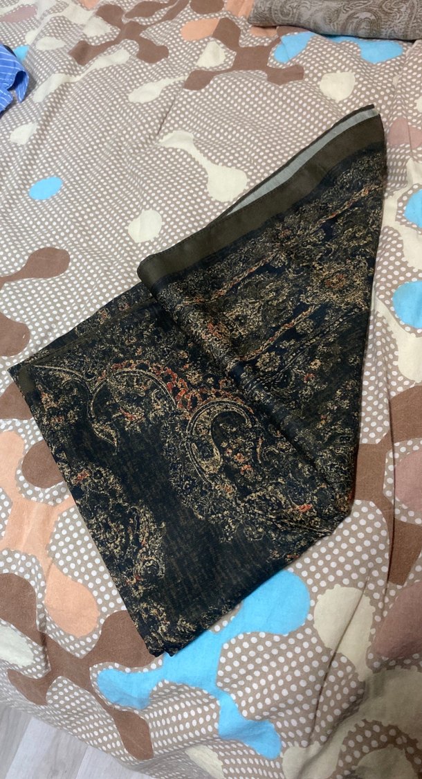 Dantel Detaylı Bohem Kadın Şal Kahverengi - Görsel 2