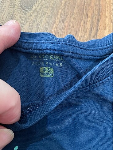 4 Yaş Beden lacivert Renk Erkek çocuk pijama takımı
