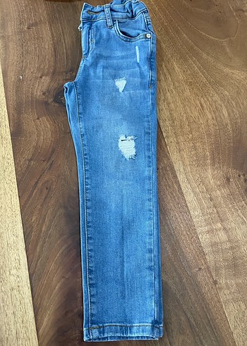 5 Yaş Beden Erkek Çocuk Mavi Denim Kot Pantolon