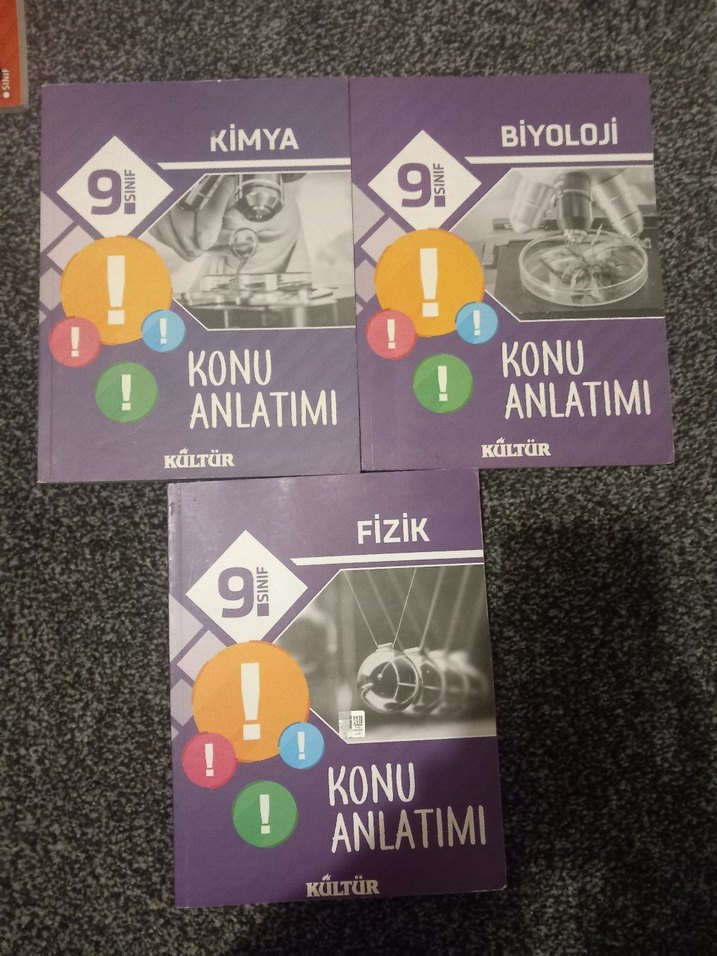 9. Sınıf 6li set Coğrafya, Matematik ve Fizik Soru Bankaları - Görsel 2