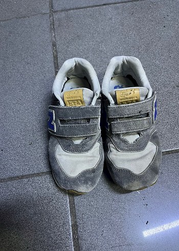 Gri Erkek Çocuk Spor Ayakkabı Velcro