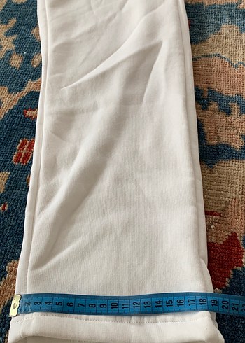 Krem  Rahat Kesim unisex  Eşofman Altı - Görsel 4