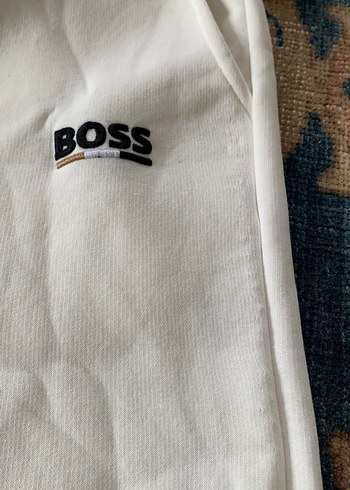 Krem  Rahat Kesim unisex  Eşofman Altı - Görsel 7