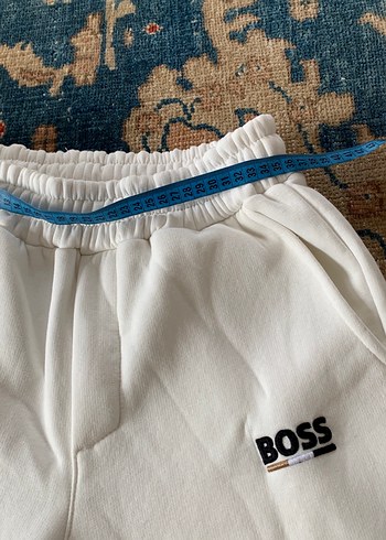 Krem  Rahat Kesim unisex  Eşofman Altı - Görsel 6