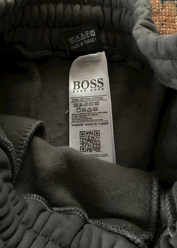 Gri BOSS  Rahat Kesim Eşofman Altı şardonlu - Görsel 7