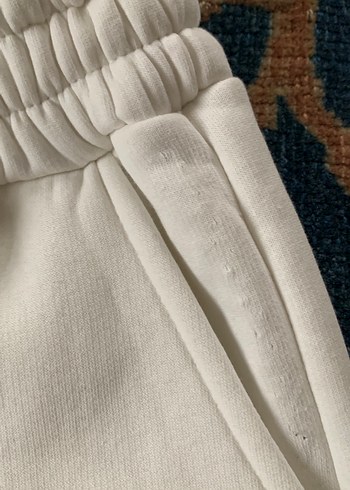 Krem şardonlu  Rahat Kesim Eşofman - Görsel 8