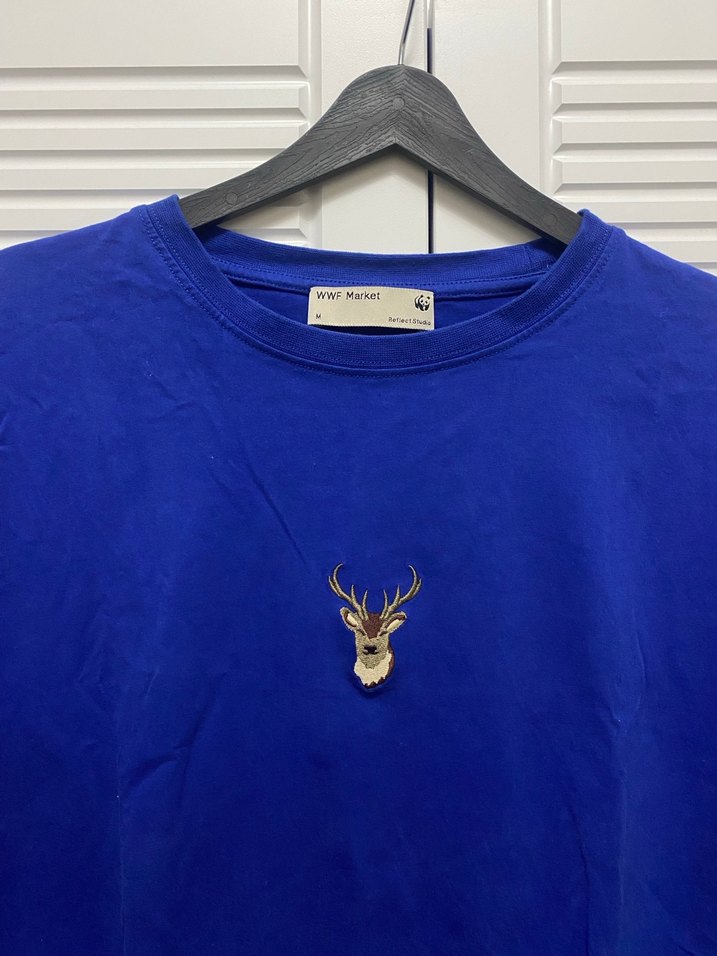 Mavi Kadın Kısa Kollu Süet Tişört - Görsel 2