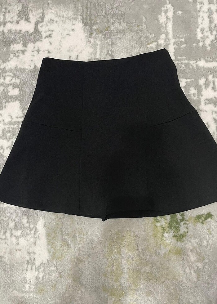 Siyah şort etek - Görsel 3