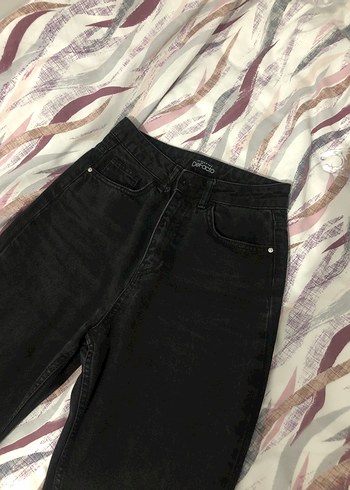 Siyah Rahat Kesim Kadın Pantolon - Görsel 3