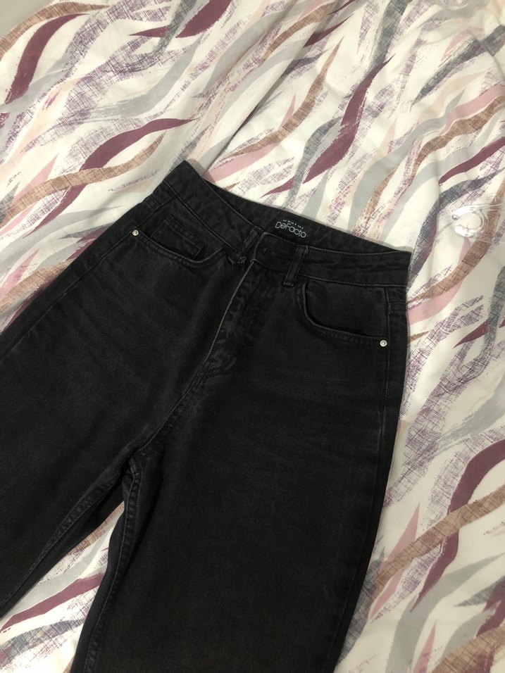 Siyah Rahat Kesim Kadın Pantolon - Görsel 3