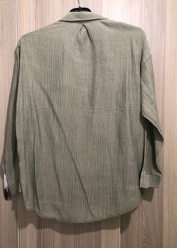 Yeşil Kadın Gömlek Uzun Kollu - Görsel 2