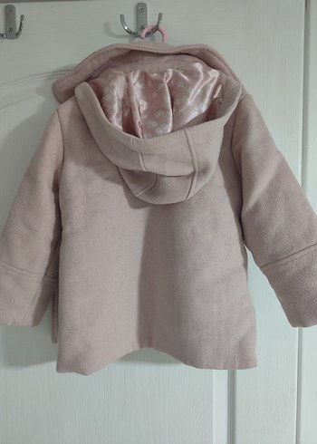 LCW düğmeli Pembe Kız Çocuk kaşe kaban - Görsel 4