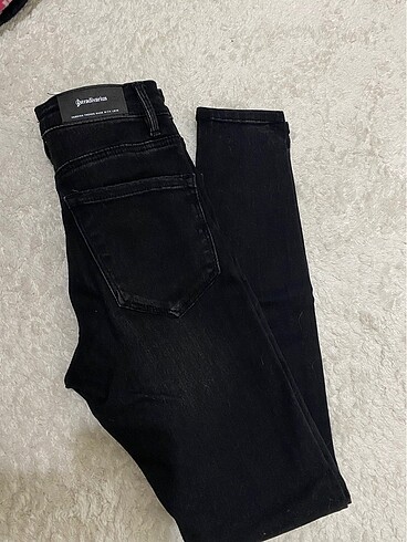 Stradivarius Siyah Skinny Jean