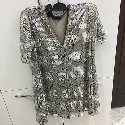 Zara payetli elbise