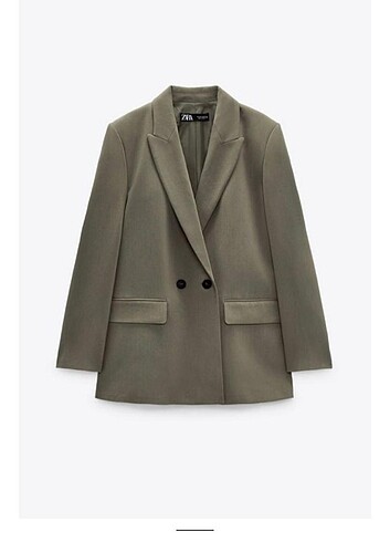 Oversize Zara haki blazer ceket