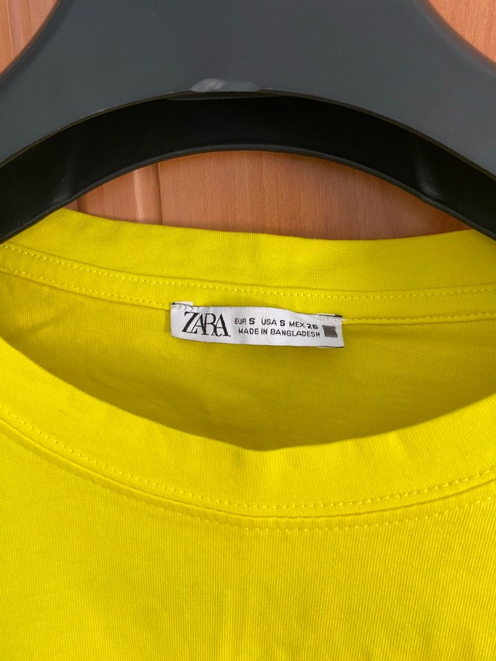 Sarı Kolsuz Mini Street Wear Tişört - Görsel 3