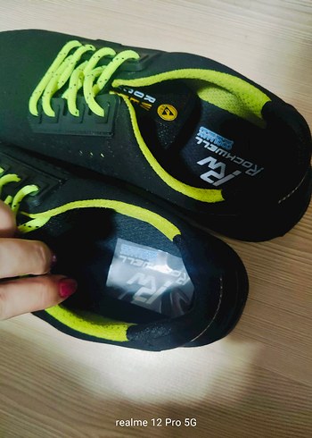 Siyah Erkek Spor Ayakkabı Velcro Bağcıklı - Görsel 8