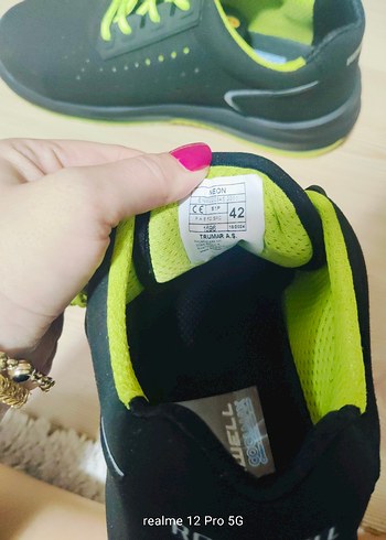 Siyah Erkek Spor Ayakkabı Velcro Bağcıklı - Görsel 9