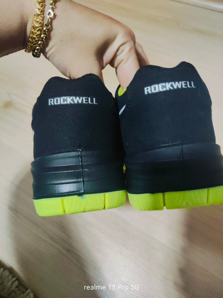 Siyah Erkek Spor Ayakkabı Velcro Bağcıklı - Görsel 4