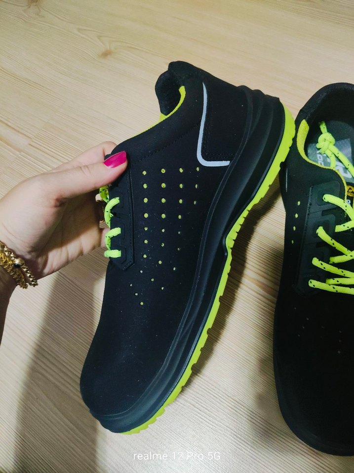 Siyah Erkek Spor Ayakkabı Velcro Bağcıklı - Görsel 2