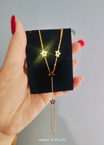 Mini Altın Zincirli Kadın Kolye - Görsel 3