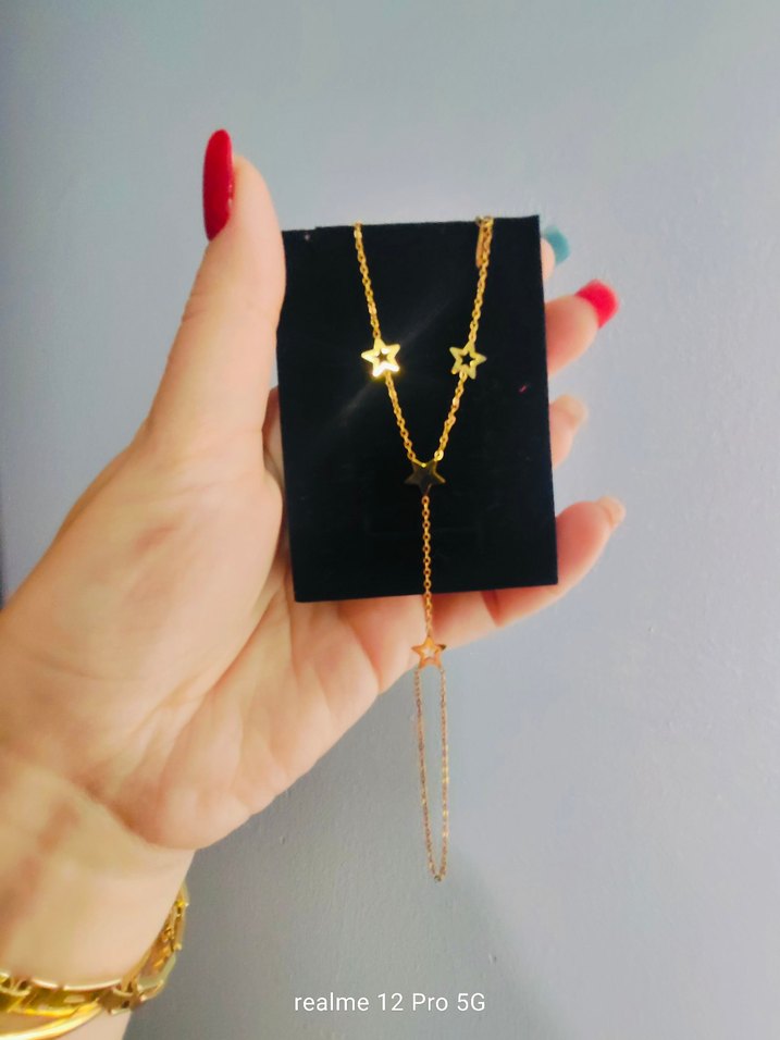 Mini Altın Zincirli Kadın Kolye - Görsel 2