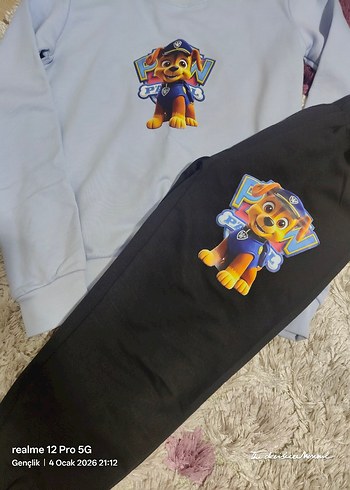 Gri Pamuklu Erkek Sweatshirt ve Eşofman Takımı - Görsel 5