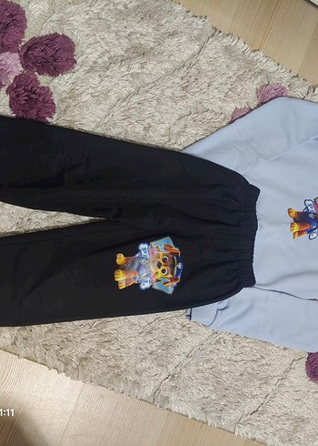 Gri Pamuklu Erkek Sweatshirt ve Eşofman Takımı - Görsel 8