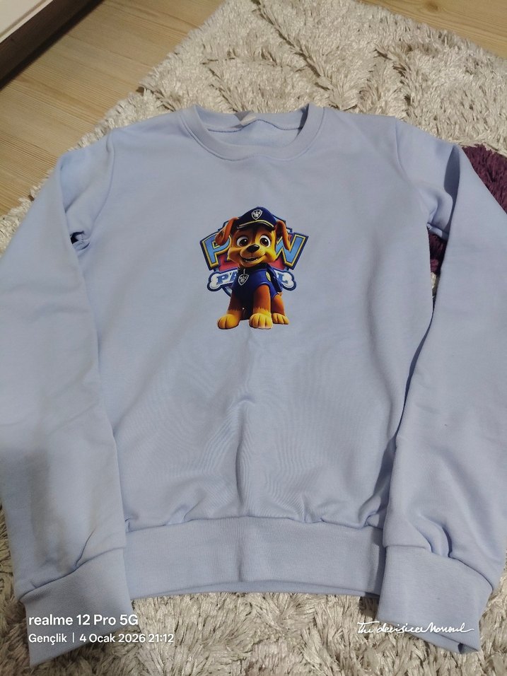 Gri Pamuklu Erkek Sweatshirt ve Eşofman Takımı - Görsel 3
