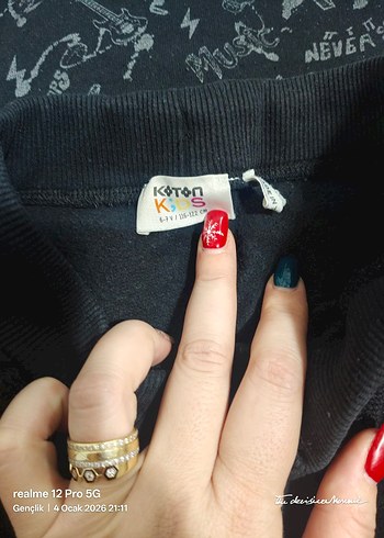 Siyah Kapüşonlu Erkek Çocuk Eşofman Takımı - Görsel 5