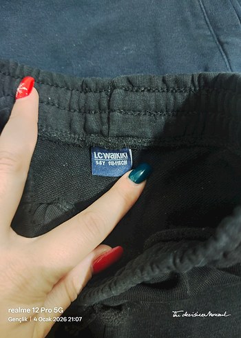 Siyah Erkek Çocuk Rahat Kesim Eşofman Altı - Görsel 7