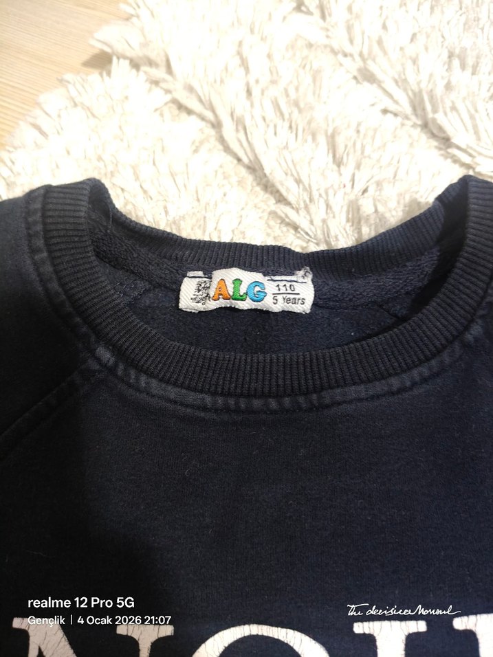 Siyah Erkek Çocuk Rahat Kesim Eşofman Altı - Görsel 4