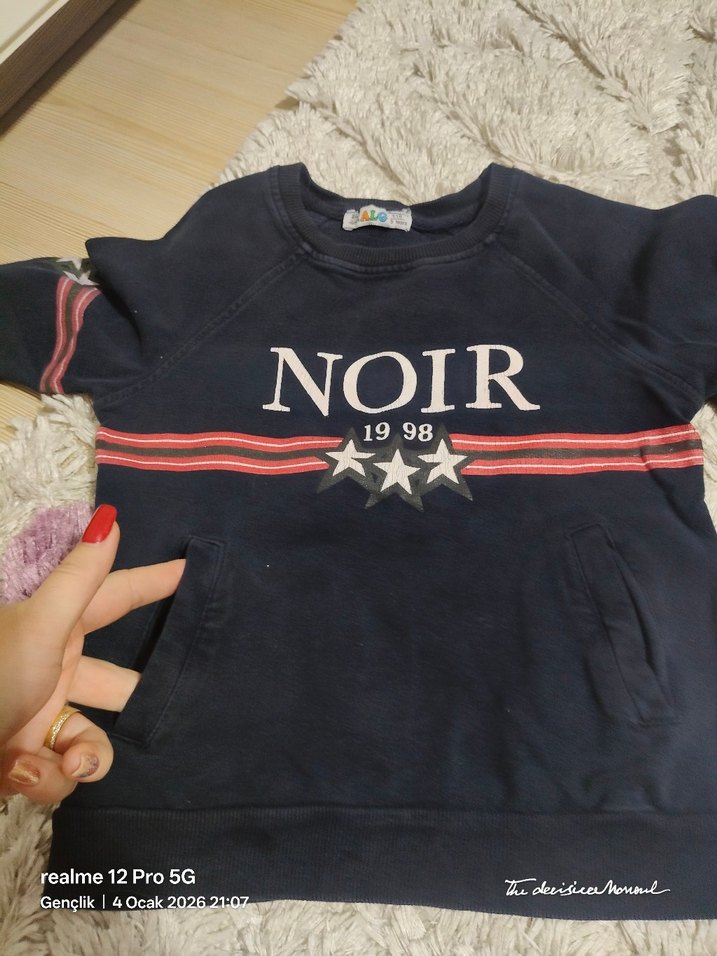 Siyah Erkek Çocuk Rahat Kesim Eşofman Altı - Görsel 3