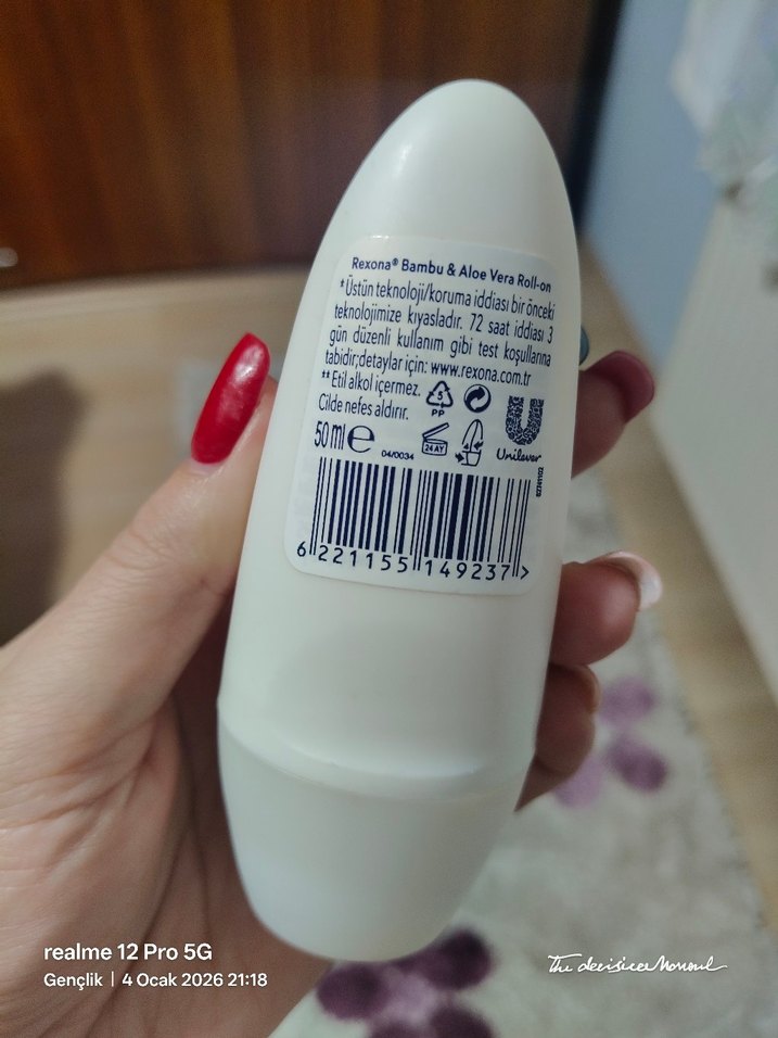 Rexona Kadın Roll-On Deodorant Bambu & Aloe Vera 72 Saat - Görsel 2