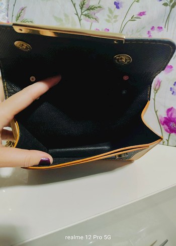 Renkli Baskılı Deri Kadın Çanta - Görsel 4