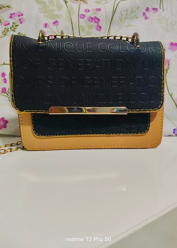 Renkli Baskılı Deri Kadın Çanta - Görsel 2