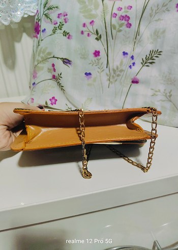 Renkli Baskılı Deri Kadın Çanta - Görsel 7