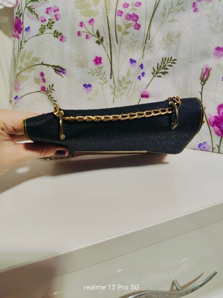 Renkli Baskılı Deri Kadın Çanta - Görsel 5