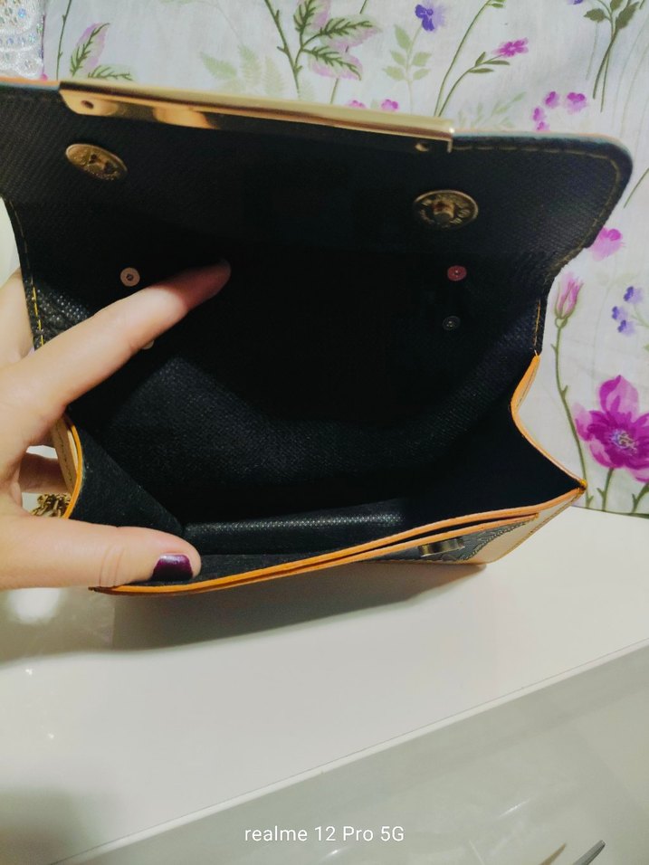 Renkli Baskılı Deri Kadın Çanta - Görsel 4