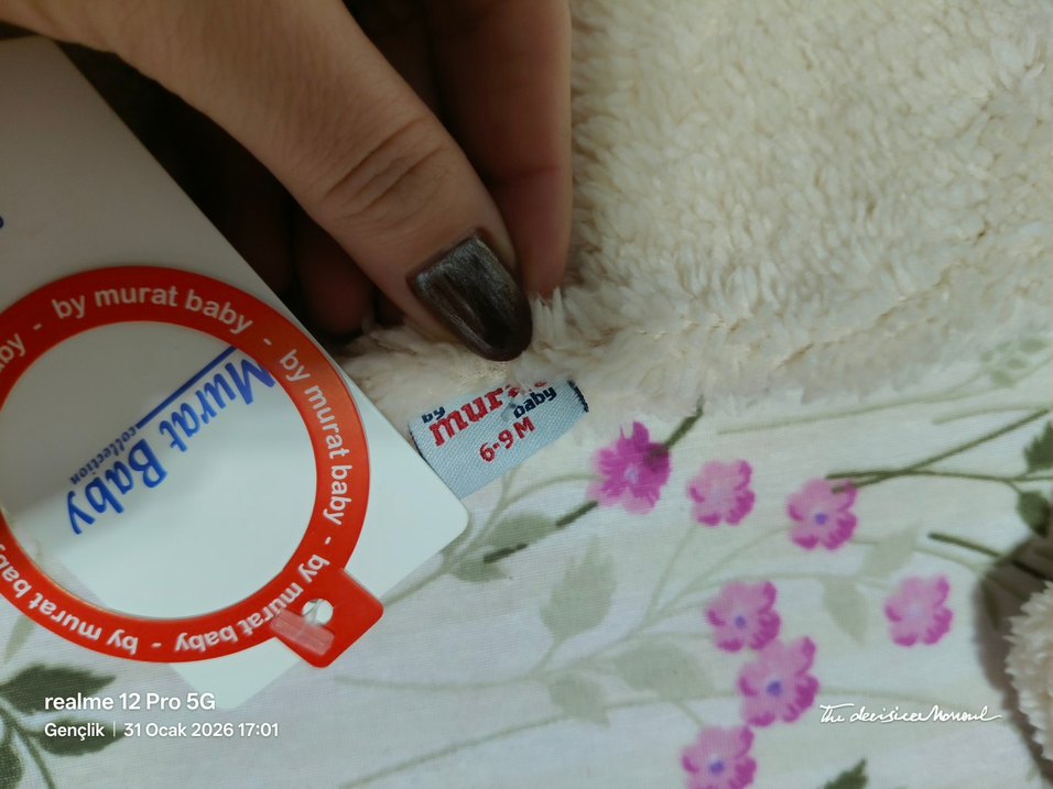 Kürklü Bebek Erkek Tulum - Bej - Görsel 5