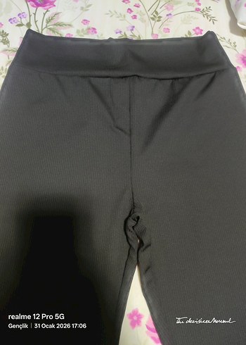 Siyah Elastik Bel Kadın Kumaş Pantolon - Görsel 3