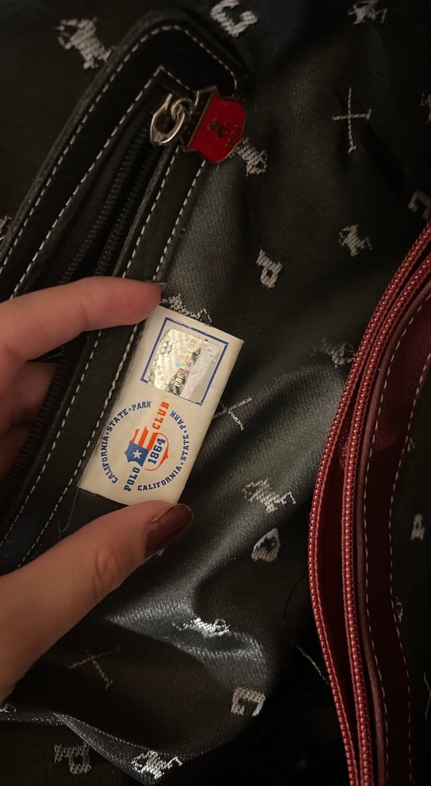 Bordo Kadın Deri Fermuarlı Çanta - Görsel 3