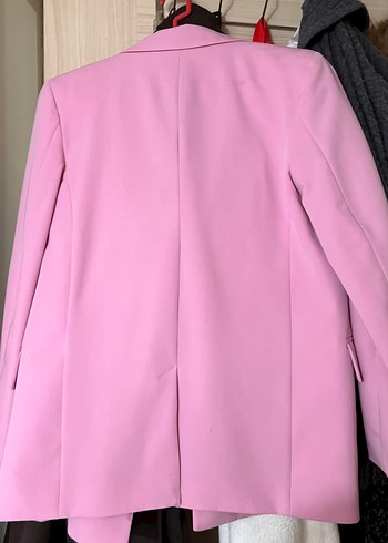 Pembe Düğmeli Kadın Blazer Ceket - Görsel 6