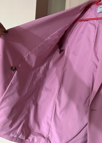 Pembe Düğmeli Kadın Blazer Ceket - Görsel 4