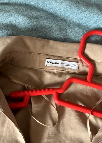 Fermuarlı Bej Kadın Keten Gömlek - Görsel 3