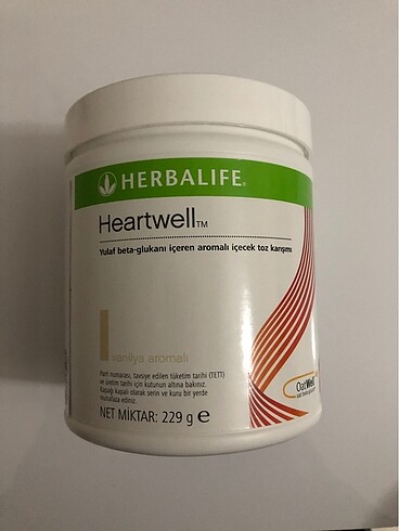 Herbalife Heartwell aromalı içecek toz karışımı yulaf beta gluka