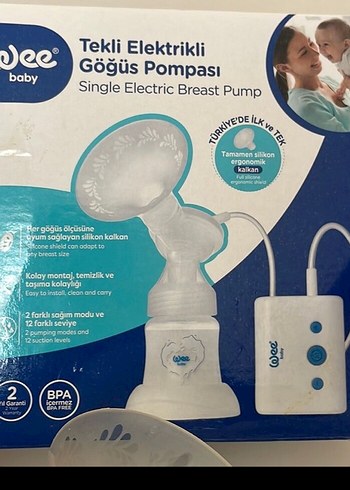 Beyaz Tekli Elektrikli Göğüs Pompası
